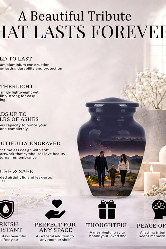 Father, Son & Mother Memorial Urn - Beautiful Tribute Urns For Loved Ones