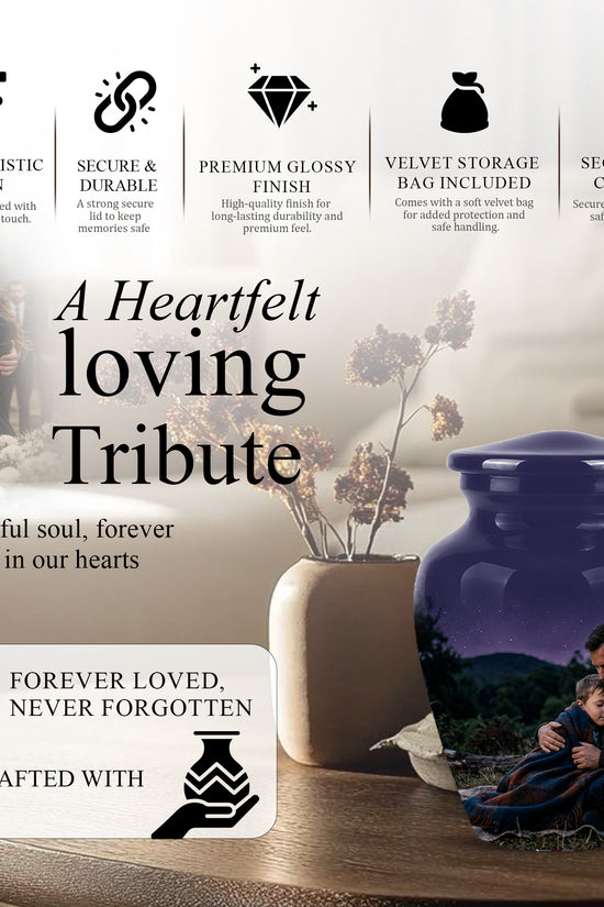 Father & Son Eternal's Love - Personalized Memorial Urns For Loved Ones Ashes