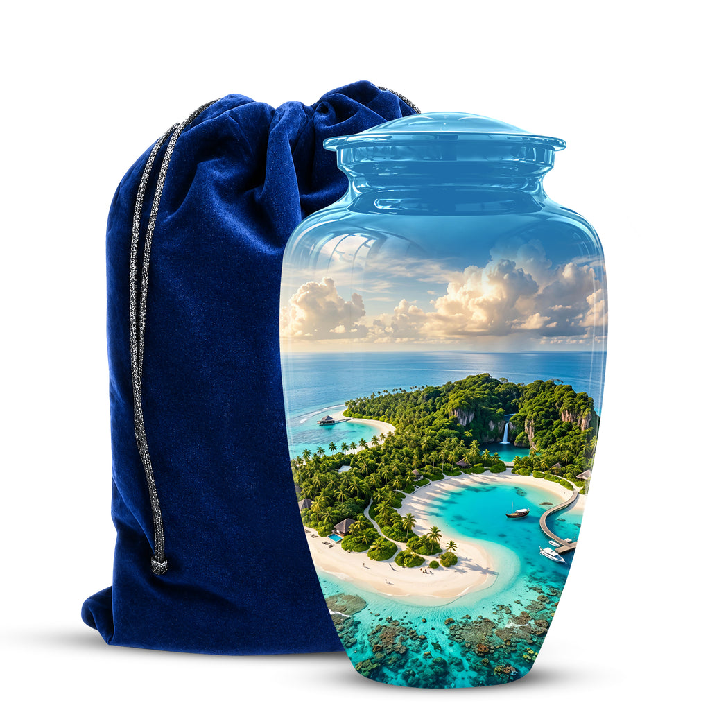 Beach Memorial Urns For Human Ashes - Custom Handmade Urns For Ashes