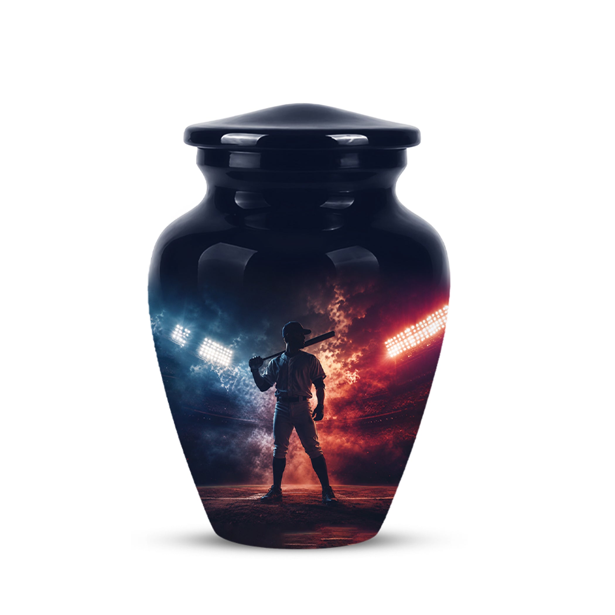 Personalized Baseball Player Cremation Urn - Handcrafted Memorial Urns For Ashes
