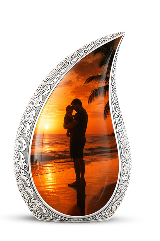 Custom Father Cremation Urn - Peaceful Tribute Memorial Urns For Dad