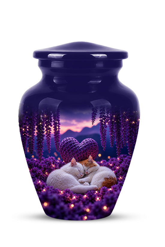 Eternal Resting Cat Cremation Urn - Personalized Urns For Pet Cat Ashes