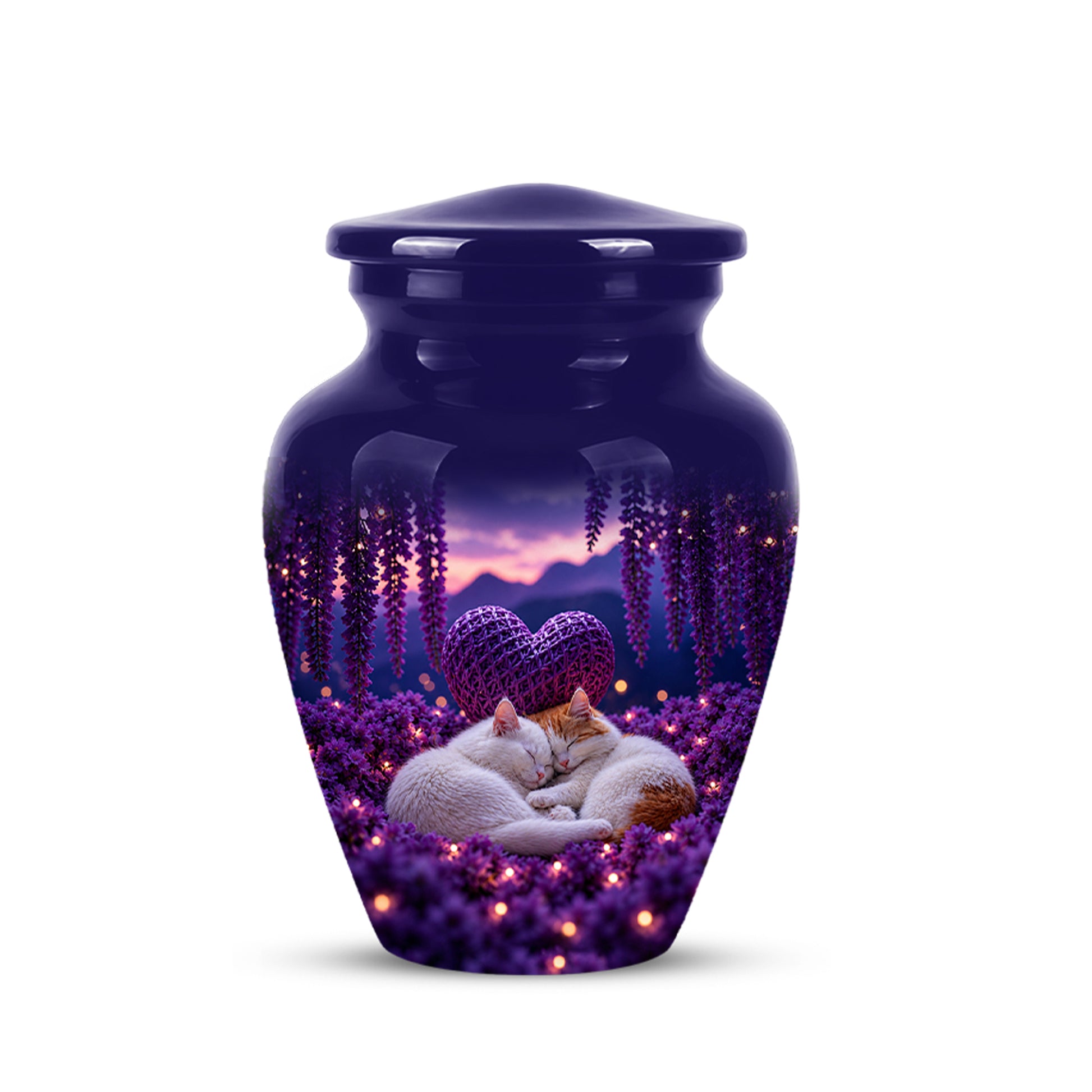 Eternal Resting Cat Cremation Urn - Personalized Urns For Pet Cat Ashes