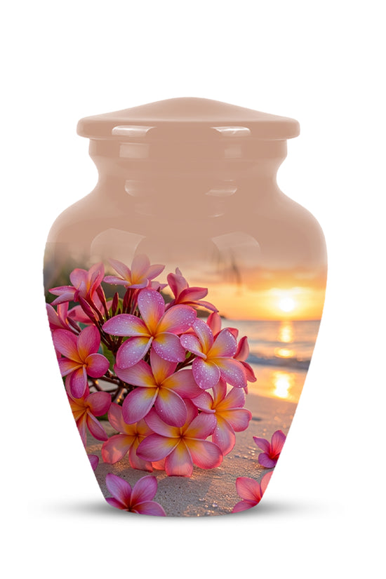 Personalized Flower Cremation Urn - Premium Adult Memorial Urn On Sale