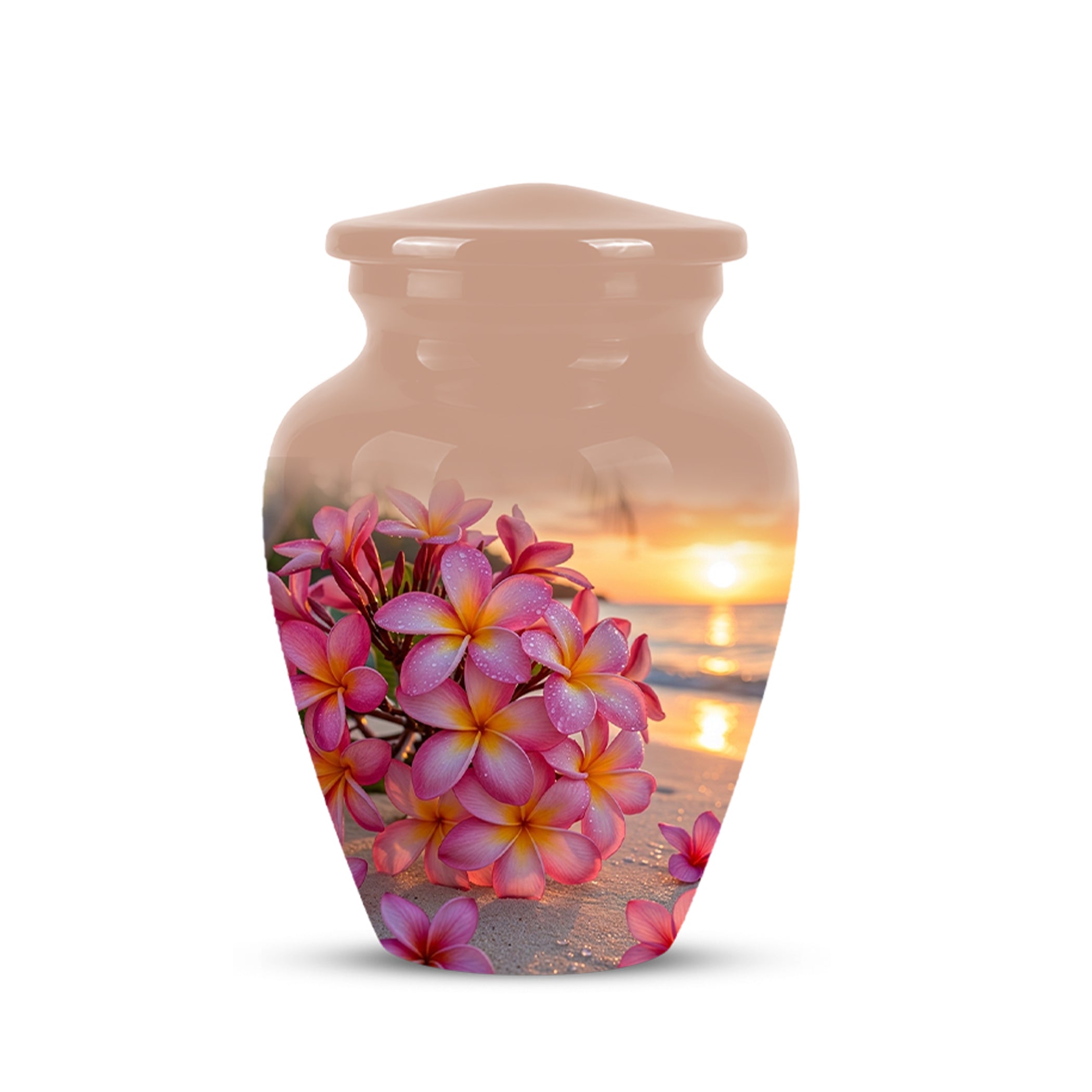 Personalized Flower Cremation Urn - Premium Adult Memorial Urn On Sale