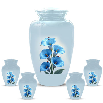 10 inch Large Urn with 4 Keepsake 3 inch