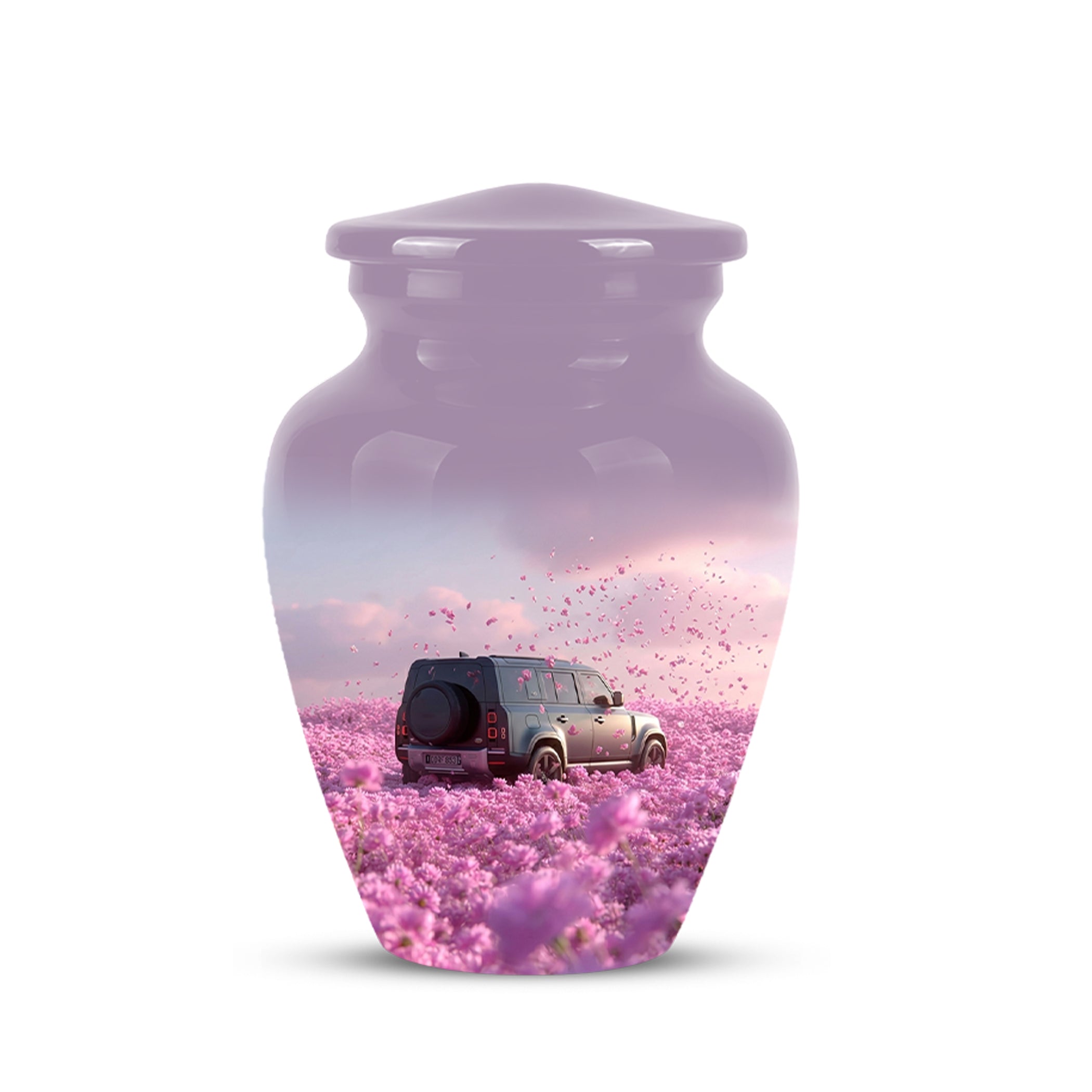 Personalized Car Cremation Urn - Pink Memorial Urns For Women Ashes