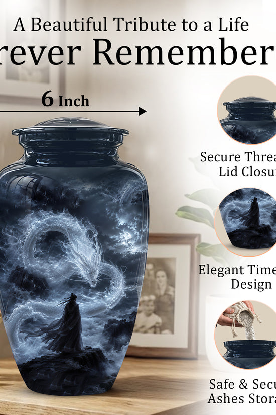 Dragon Cremation Urn - Mythical Dragon Memorial Urns For Human Ashes