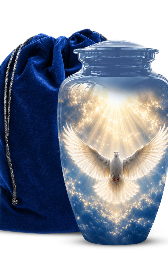White Dove Cremation Urn - Beautifully Handcrafted Urns For Ashes