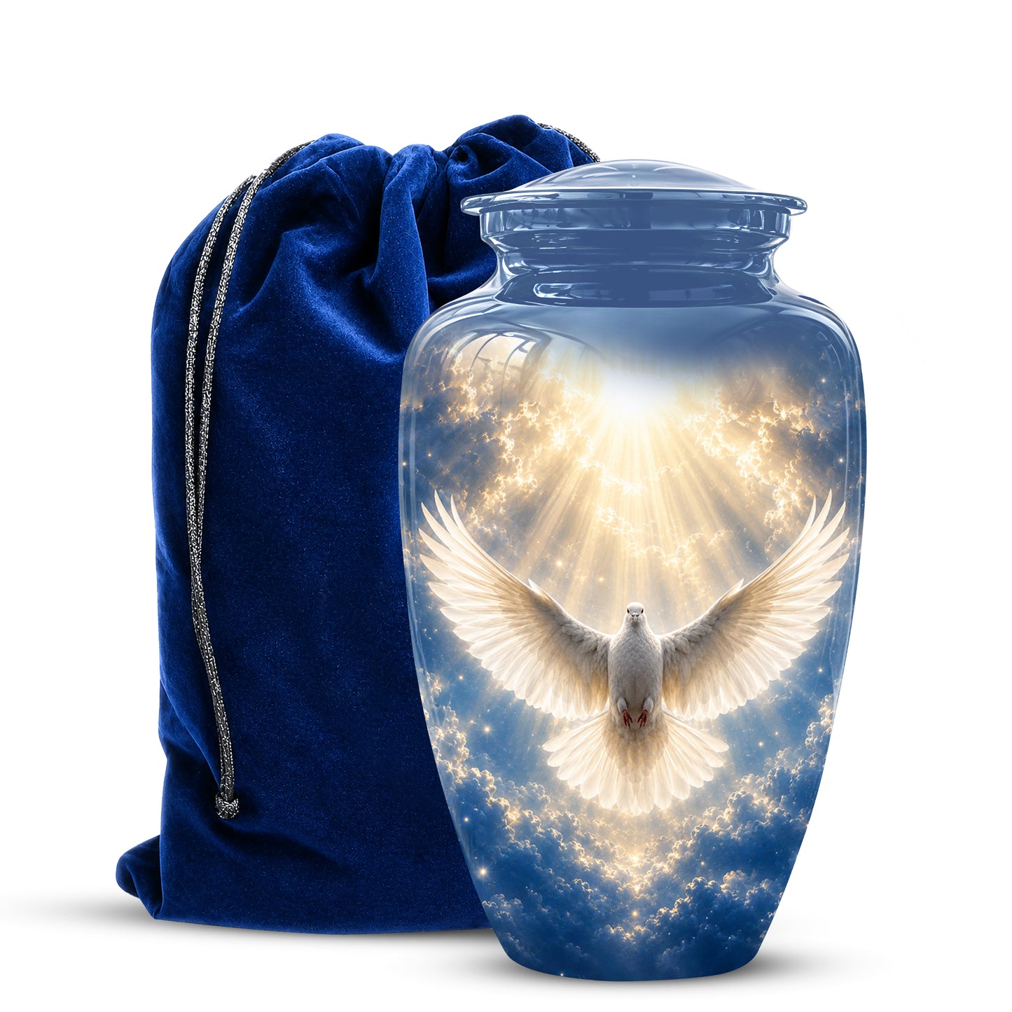 White Dove Cremation Urn - Beautifully Handcrafted Urns For Ashes