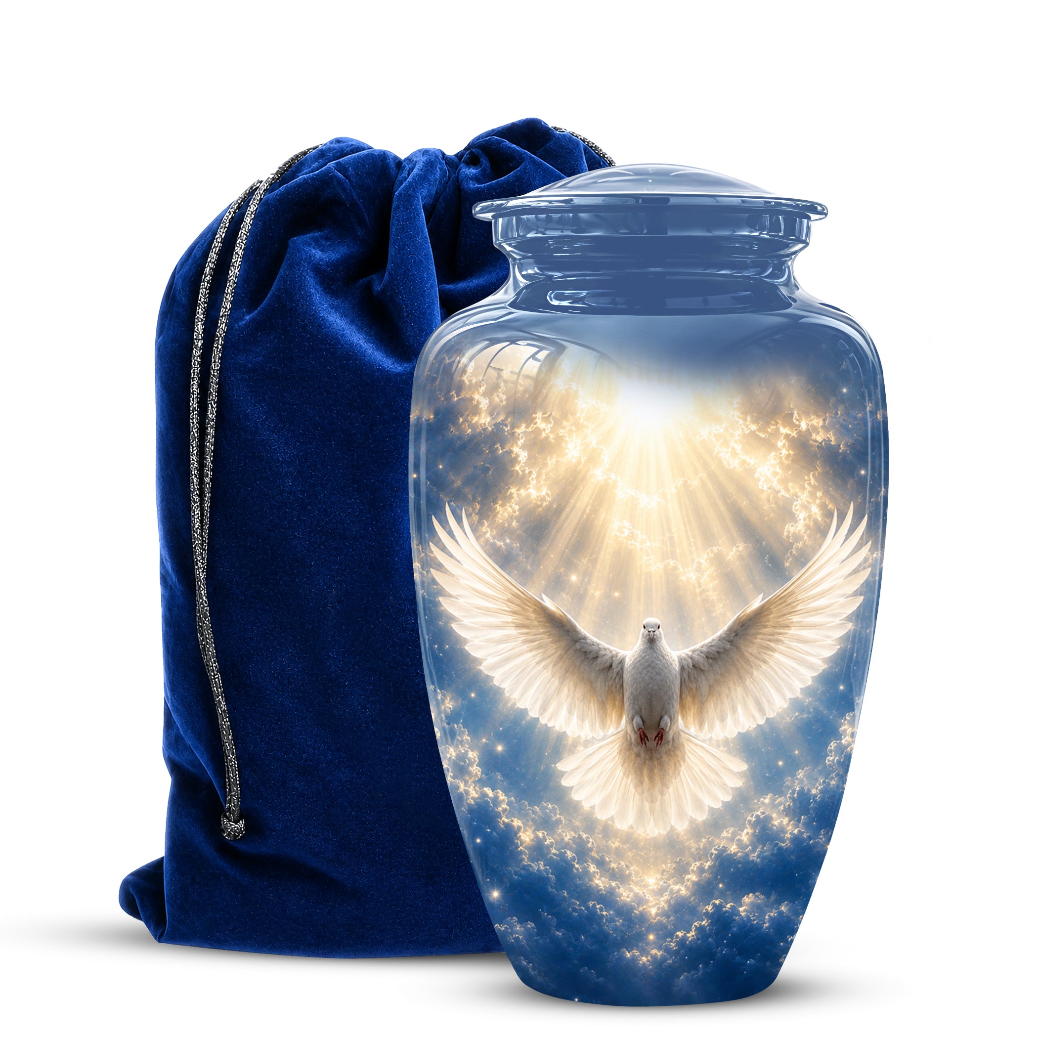 White Dove Cremation Urn - Beautifully Handcrafted Urns For Ashes