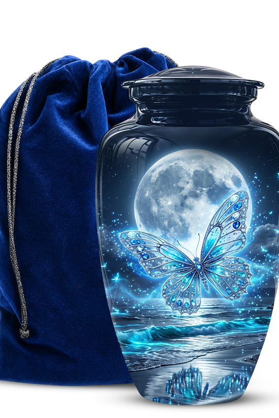 Beautiful Butterfly Burial Urn - Custom Memorial Urns For Women Ashes