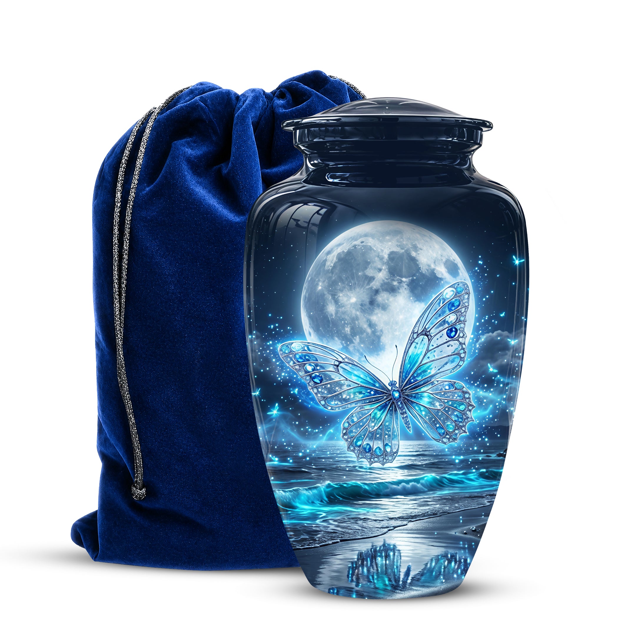 Beautiful Butterfly Burial Urn - Custom Memorial Urns For Women Ashes