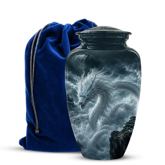Dragon Cremation Urn = Custom Artistic Adult Memorial Urns For Ashes