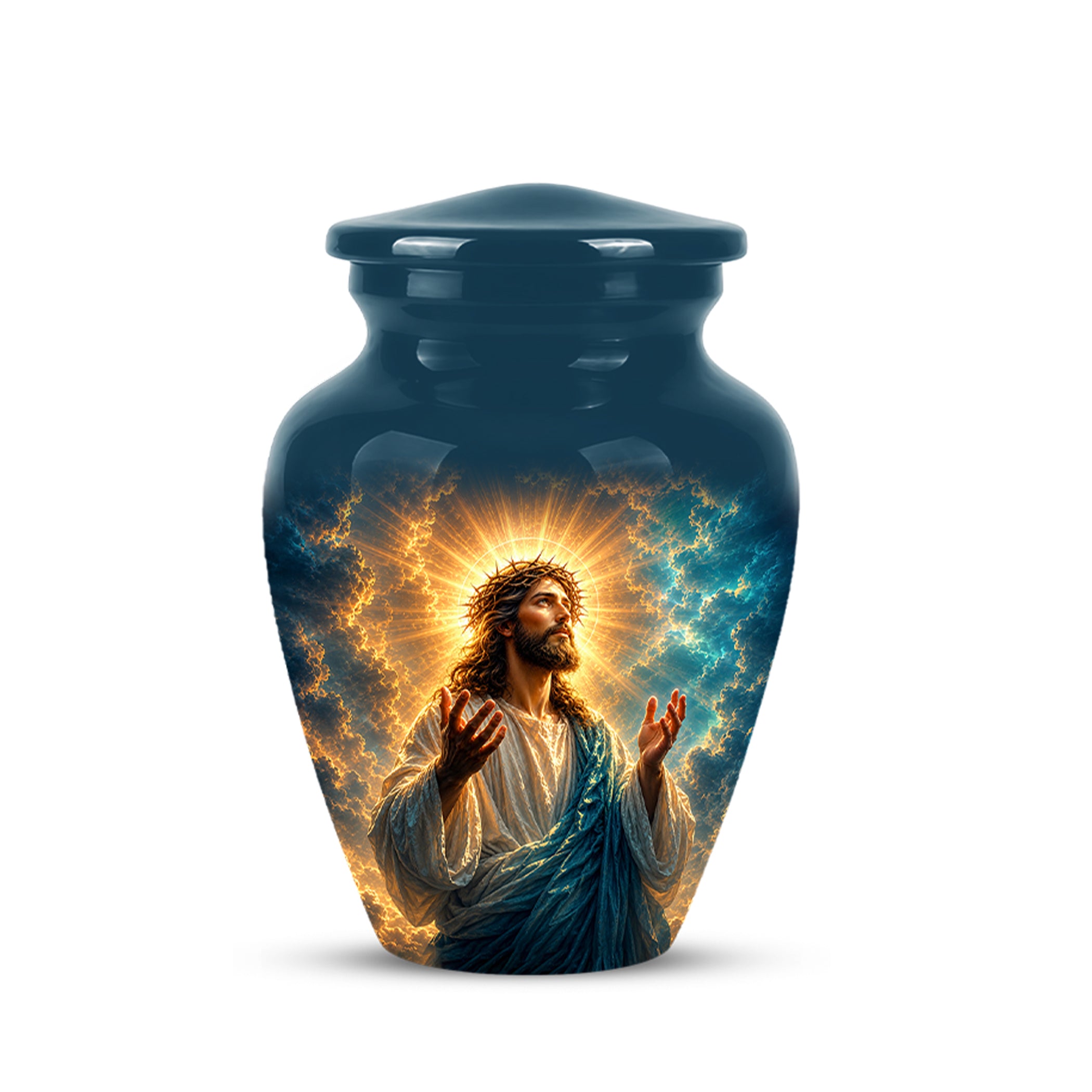 Personalized Jesus Cremation Urn - Handmade Religious Urns On Sale