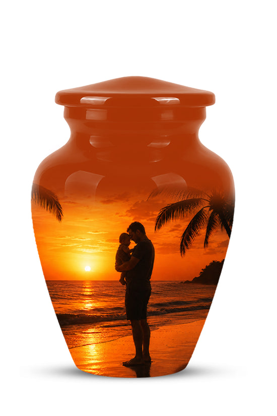 Custom Father Cremation Urn - Peaceful Tribute Memorial Urns For Dad