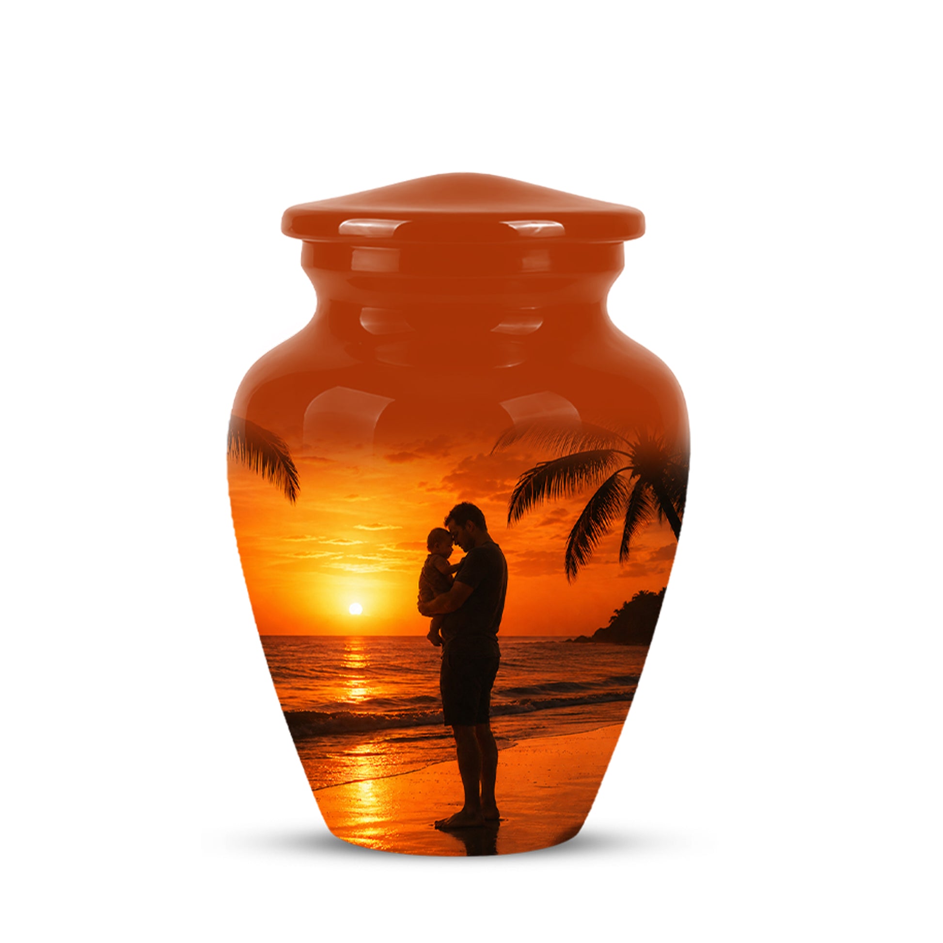 Custom Father Cremation Urn - Peaceful Tribute Memorial Urns For Dad