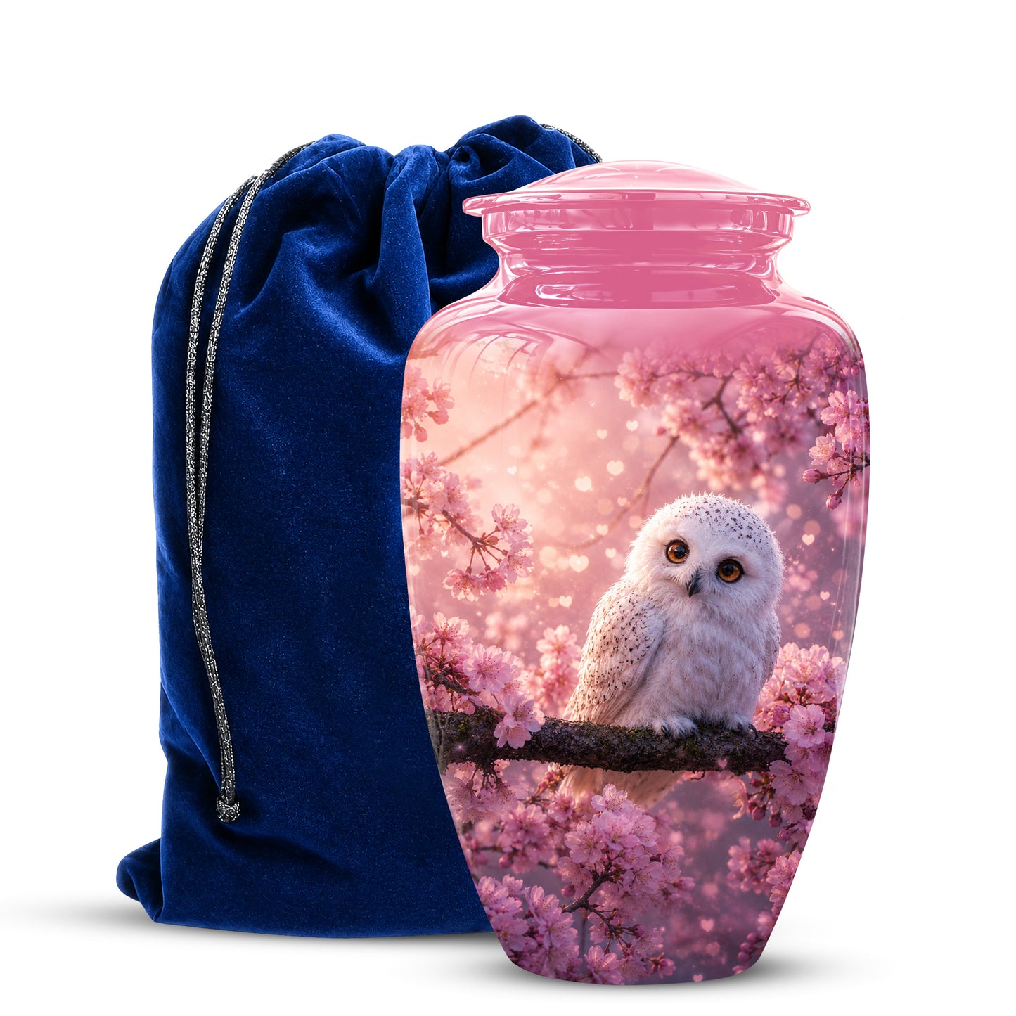 Baby Owl Cremation Urn for Ashes – Handcrafted Personalized Burial Urn