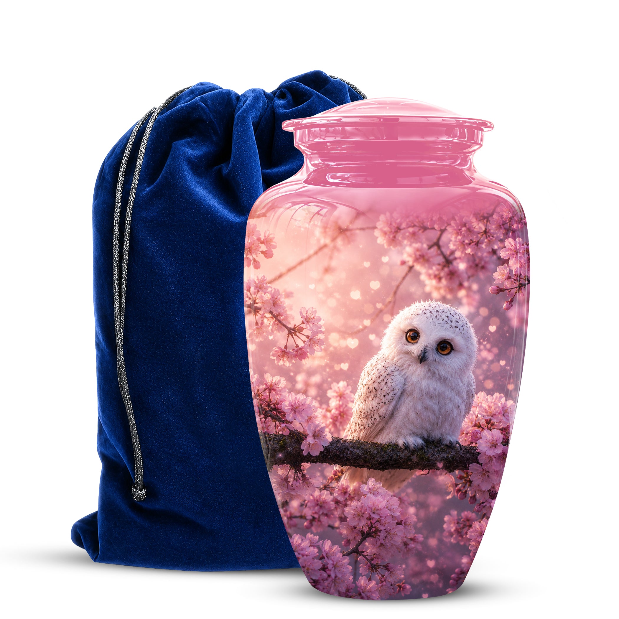 Baby Owl Cremation Urn for Ashes – Handcrafted Personalized Burial Urn
