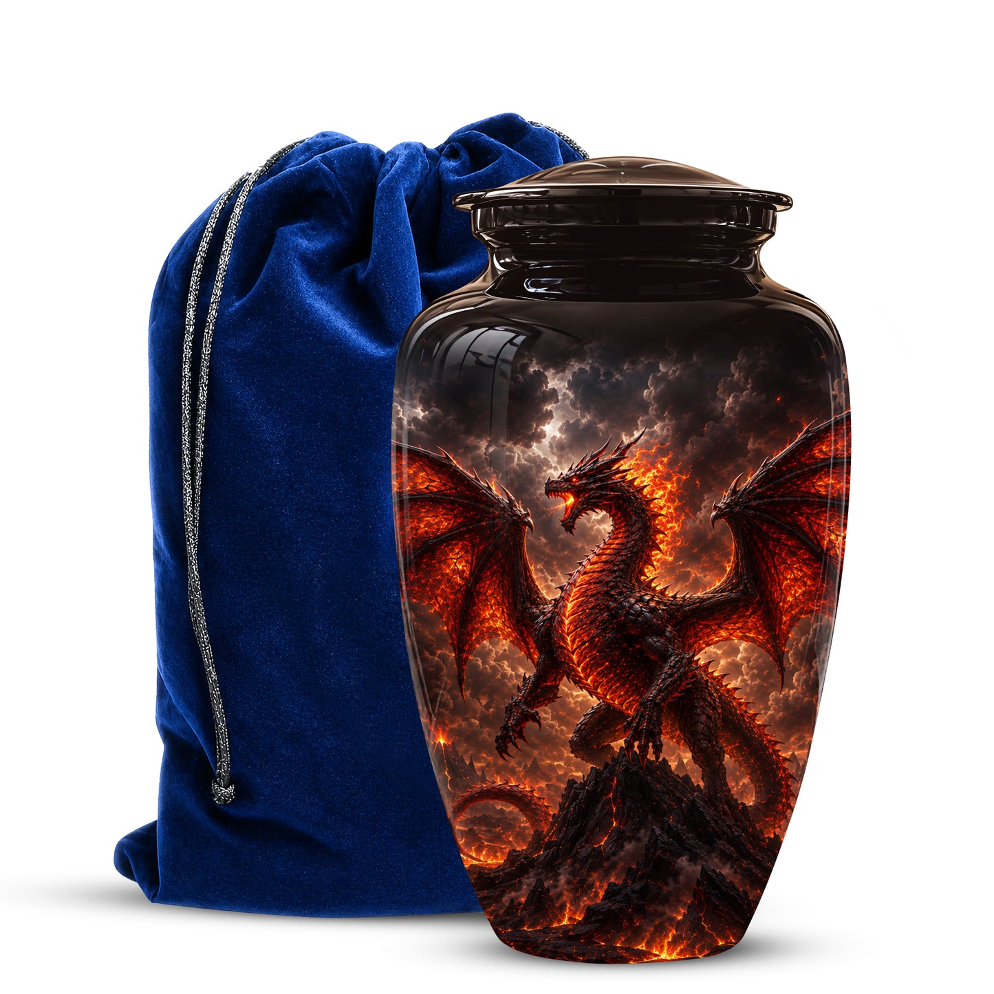 Dragon Fire Cremation Urn - Mythical Dragon Urn For Men & Women Ashes
