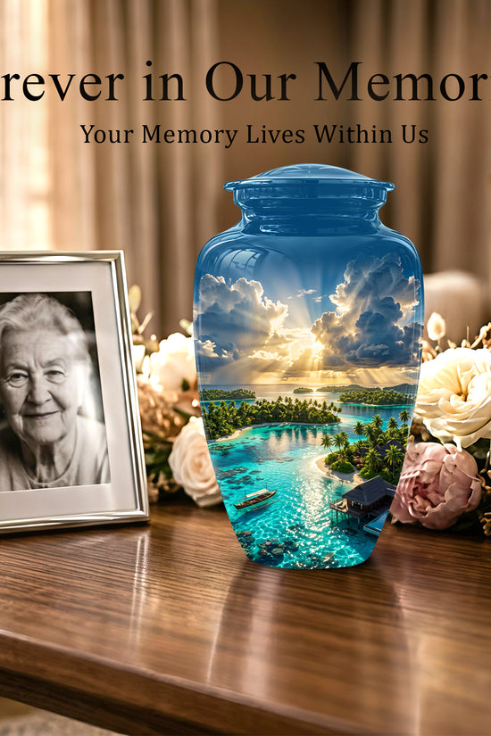 Beach Cremation Urn - Personalized Adult Urns For Human Ashes