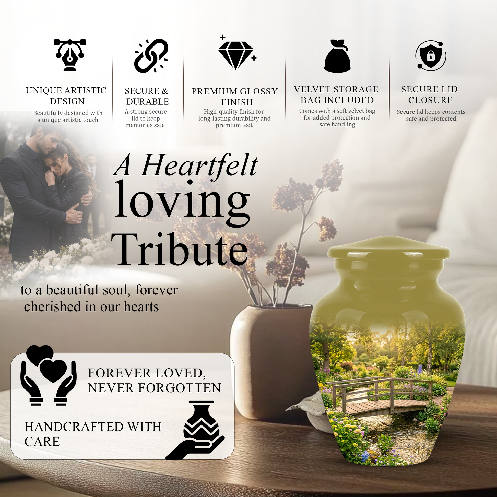 Beautiful Cremation Urns For Nature Lovers - Bridge Scenic Burial Urns