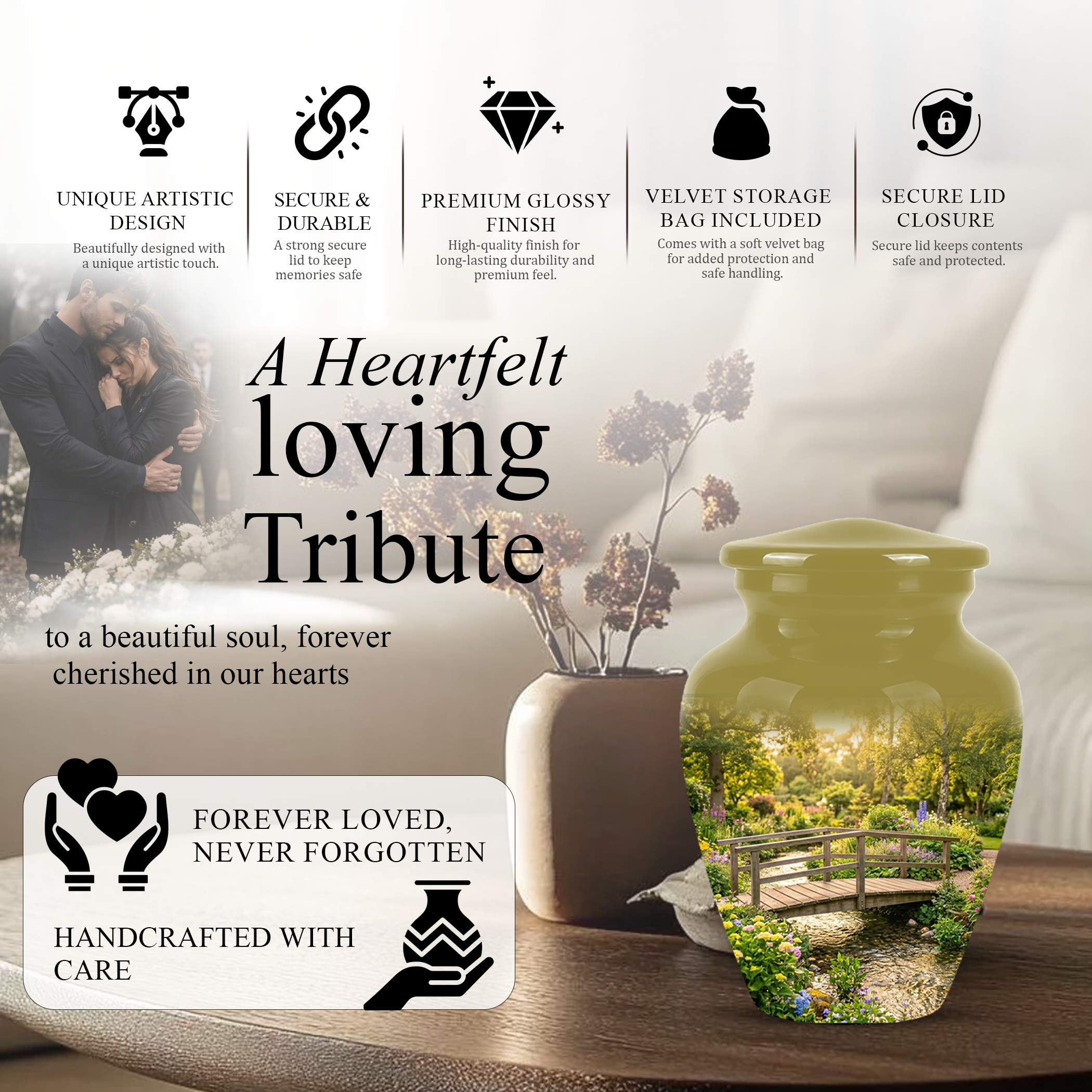 Beautiful Cremation Urns For Nature Lovers - Bridge Scenic Burial Urns