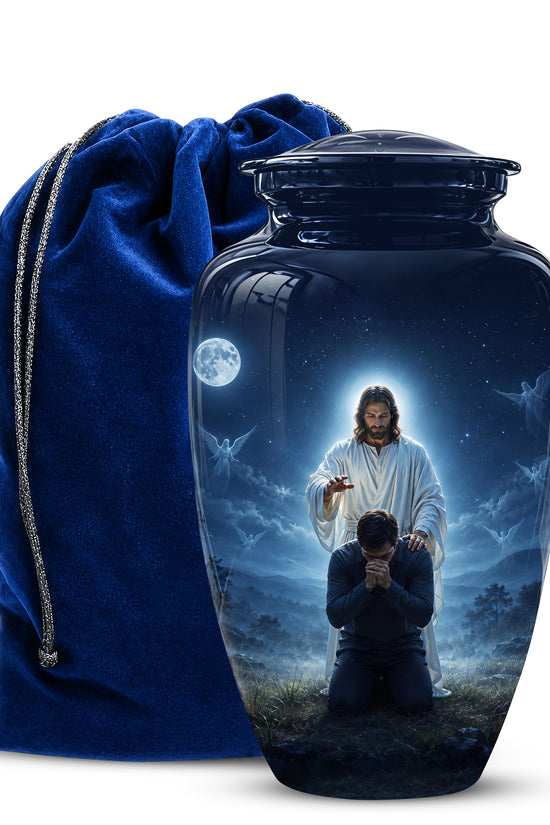 Jesus In Gethsemane Cremation Urn - Spiritual Urns To Tribute Ashes