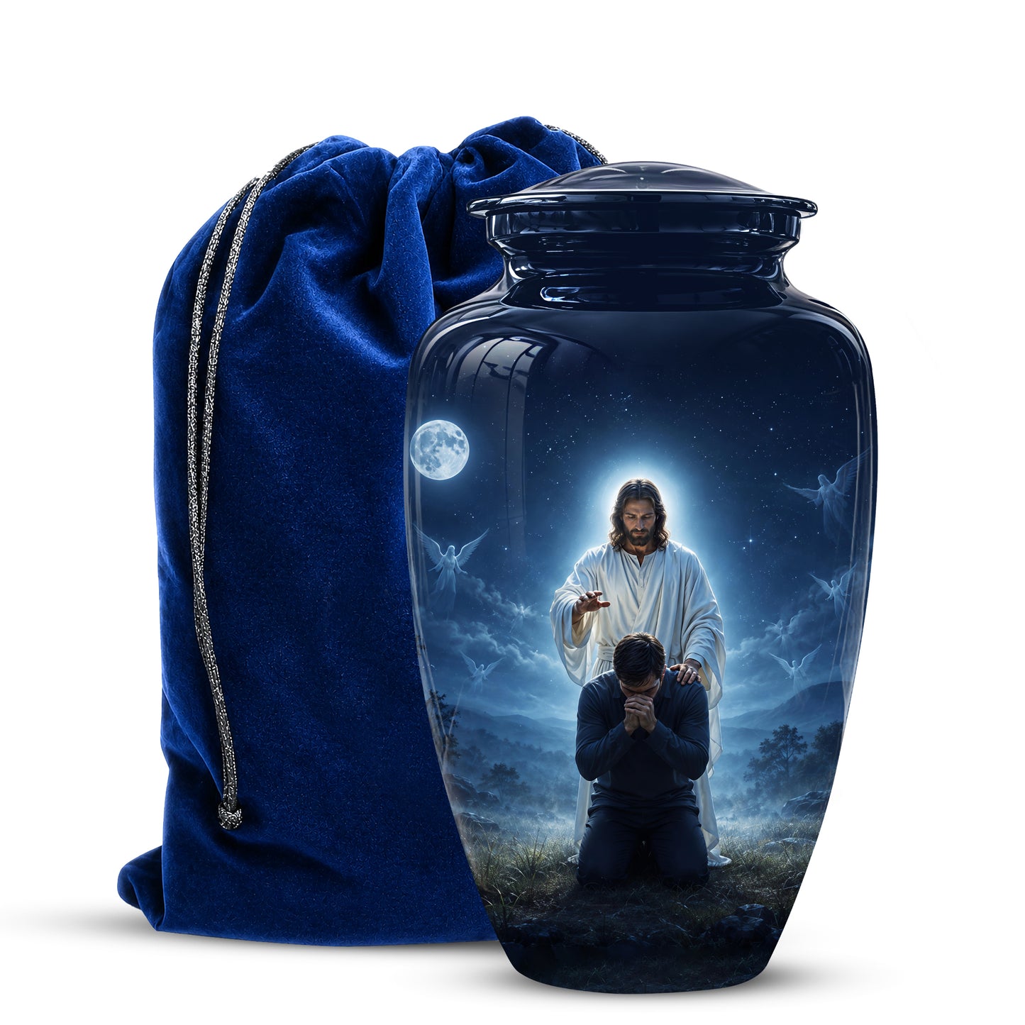 Jesus In Gethsemane Cremation Urn - Spiritual Urns To Tribute Ashes