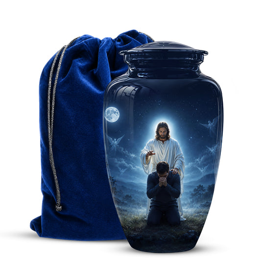 Jesus In Gethsemane Cremation Urn - Spiritual Urns To Tribute Ashes