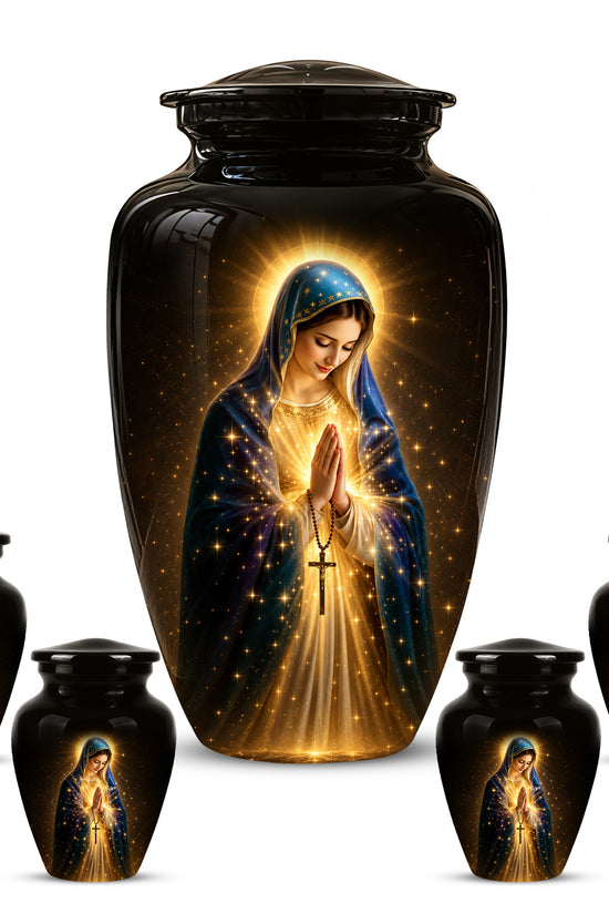 Religious Virgin Mary Cremation Urn - Personalized Urns For Mom Ashes