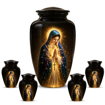 10 inch Large Urn with 4 Keepsake 3 inch