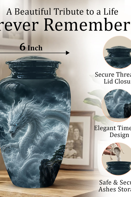 Dragon Cremation Urn = Custom Artistic Adult Memorial Urns For Ashes