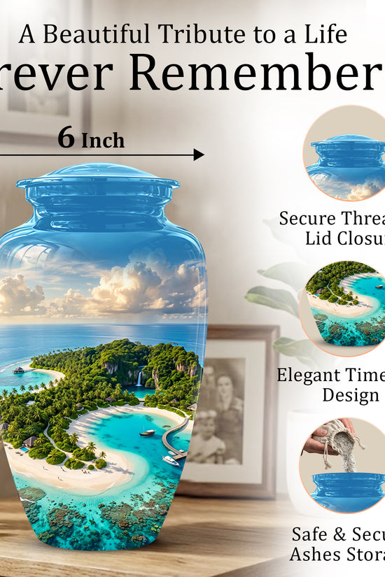 Beach Memorial Urns For Human Ashes - Custom Handmade Urns For Ashes