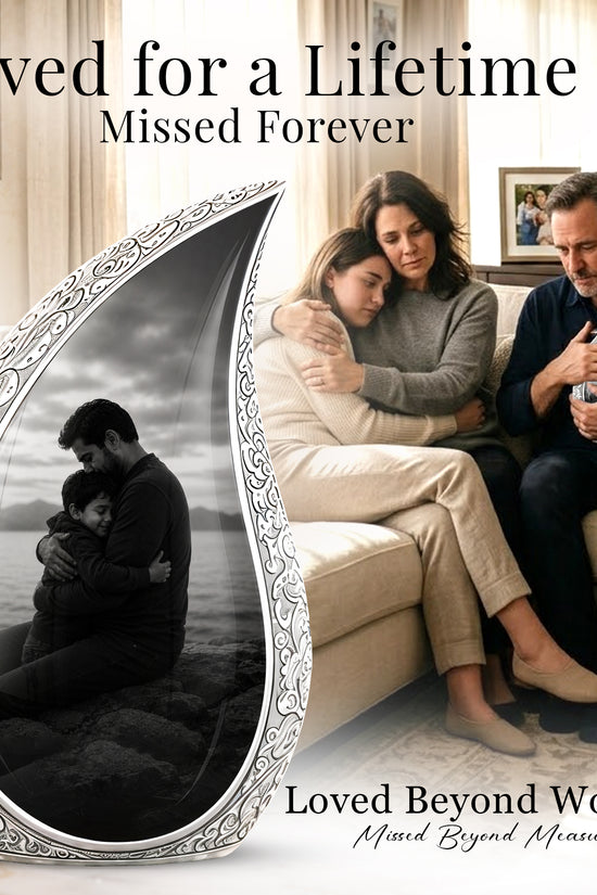 Personalized Father Cremation Urn - Memorial Tribute Urns For Fathers