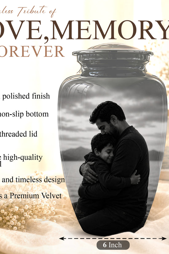 Personalized Father Cremation Urn - Memorial Tribute Urns For Fathers