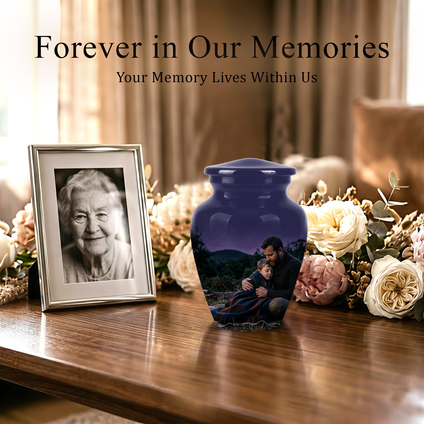 Father & Son Eternal's Love - Personalized Memorial Urns For Loved Ones Ashes