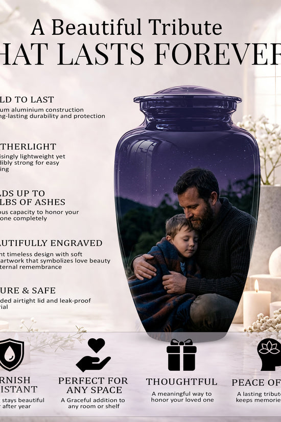 Father & Son Eternal's Love - Personalized Memorial Urns For Loved Ones Ashes