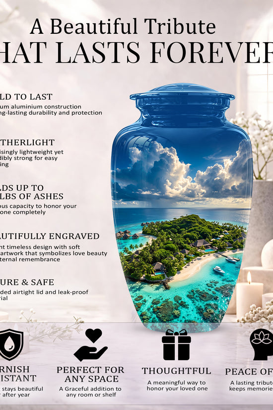 Beach Urns For Human Ashes - Custom Eternal Peaceful Tribute Urns