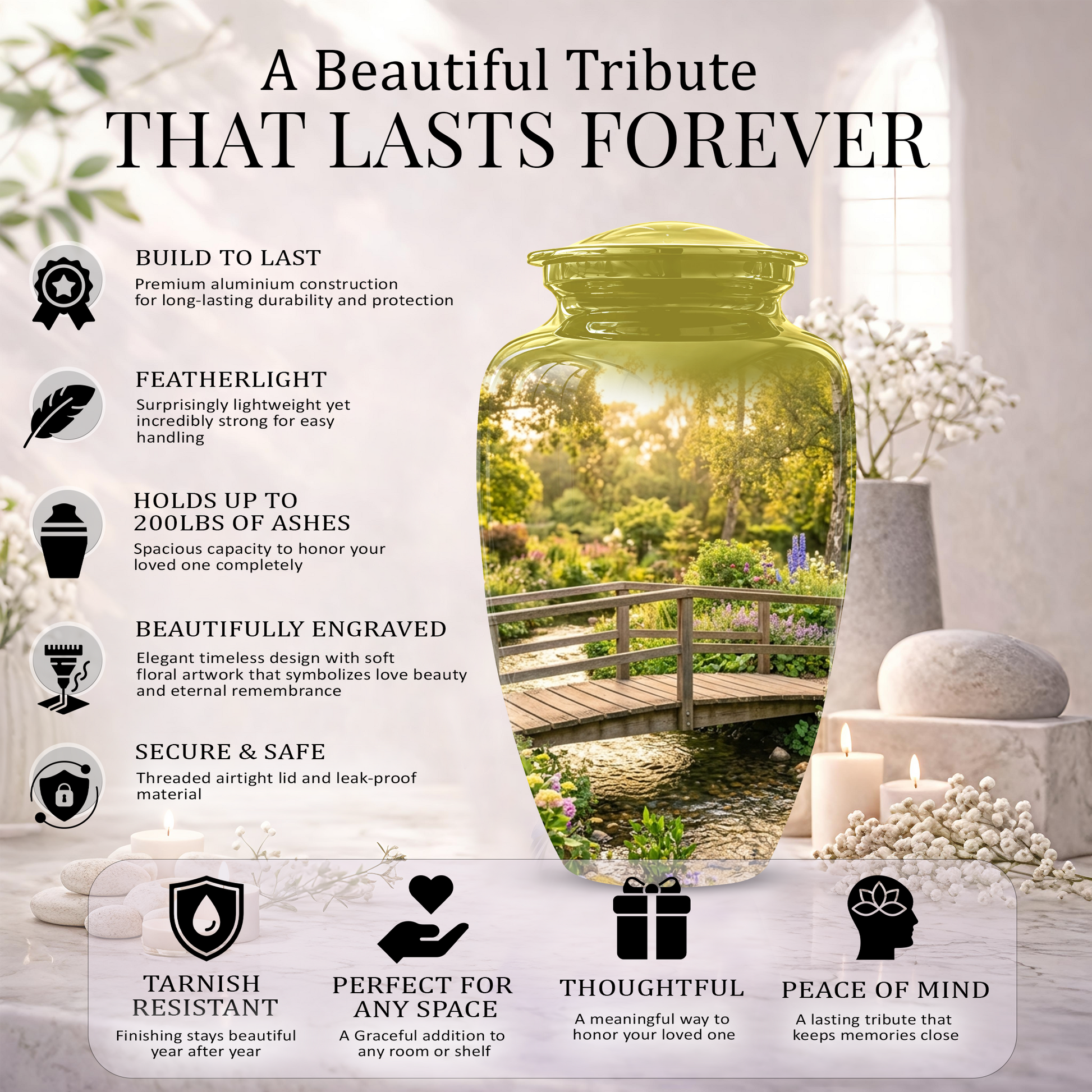 Beautiful Cremation Urns For Nature Lovers - Bridge Scenic Burial Urns