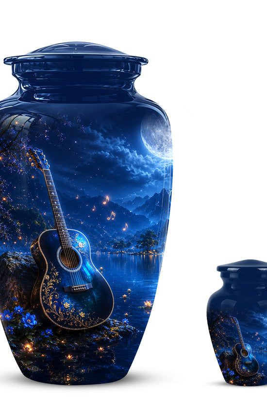 Acoustic Guitar Cremation Urn - Custom Guitar Urns For Human Ashes
