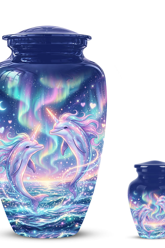 Baby Dolphin Cremation Urn - Personalized Artistic Urns For Human Ashes