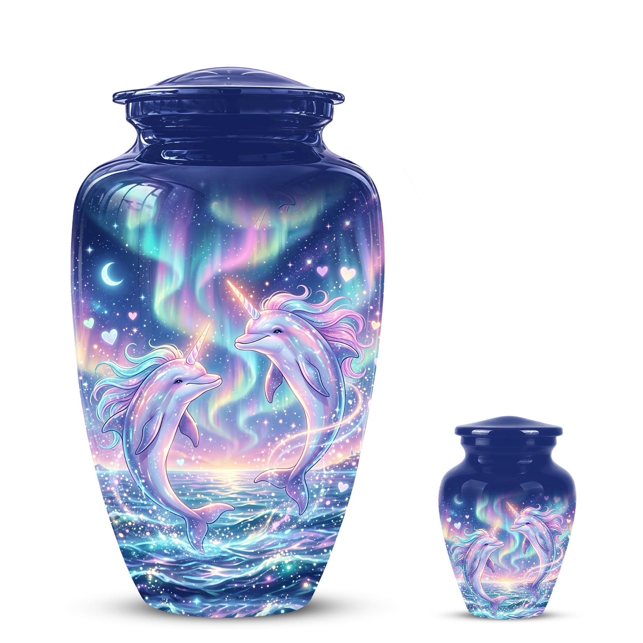 Baby Dolphin Cremation Urn - Personalized Artistic Urns For Human Ashes
