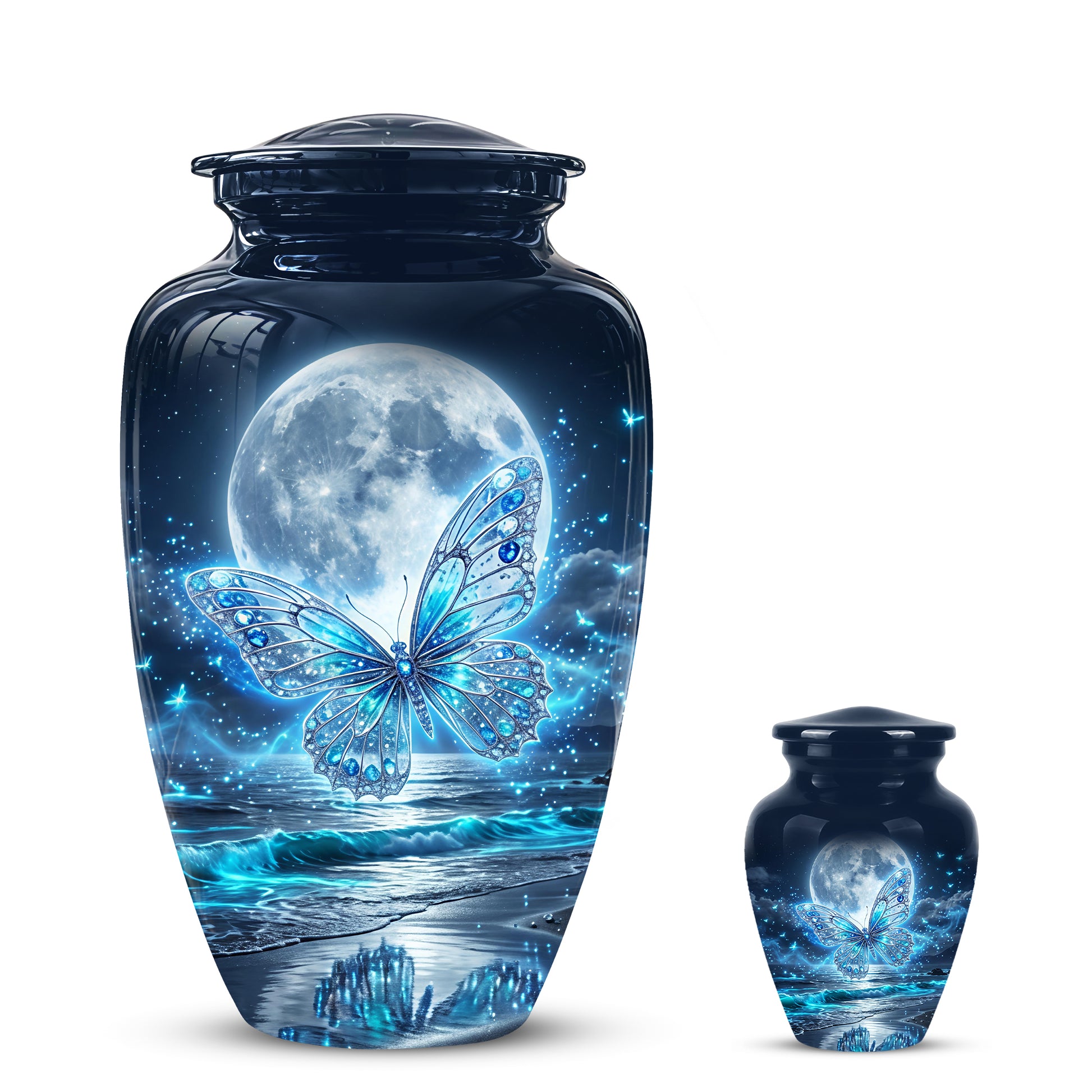 Beautiful Butterfly Burial Urn - Custom Memorial Urns For Women Ashes