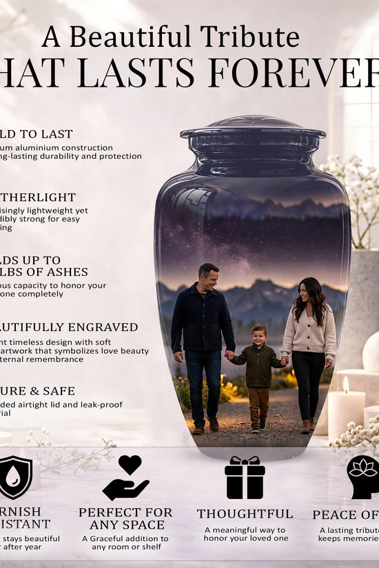 Father, Son & Mother Memorial Urn - Beautiful Tribute Urns For Loved Ones