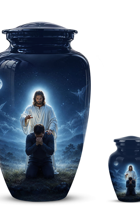 Jesus In Gethsemane Cremation Urn - Spiritual Urns To Tribute Ashes