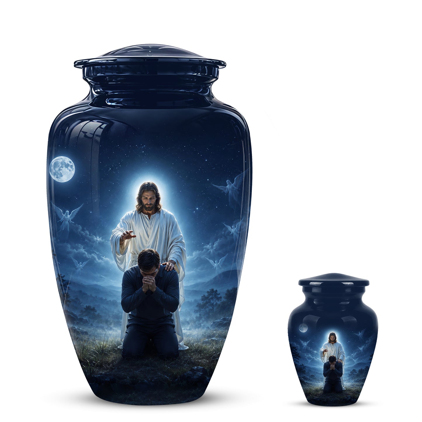 Jesus In Gethsemane Cremation Urn - Spiritual Urns To Tribute Ashes