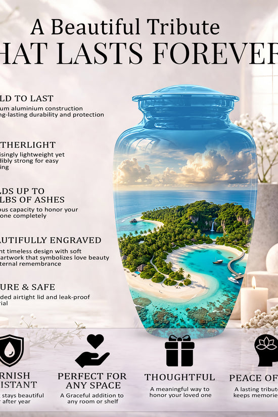 Beach Memorial Urns For Human Ashes - Custom Handmade Urns For Ashes