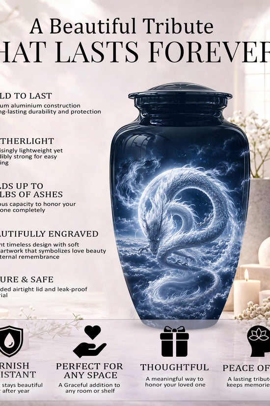 Dragon Cremation Urn - Unique Custom Memorial Urn For Human Ashes