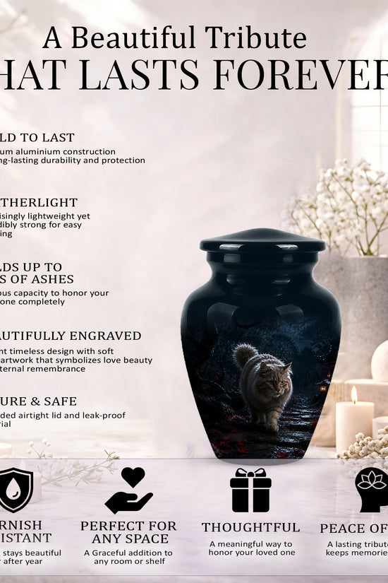 Custom Cat Cremation Urn - Handcrafted Pet Memorial Urns For Ashes